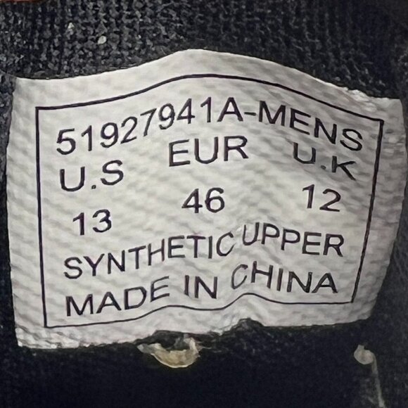 Levis Mens 51927941A Black Goshen Waxed Lace Up High Top Size 13 Ankle Sneakers main image 9